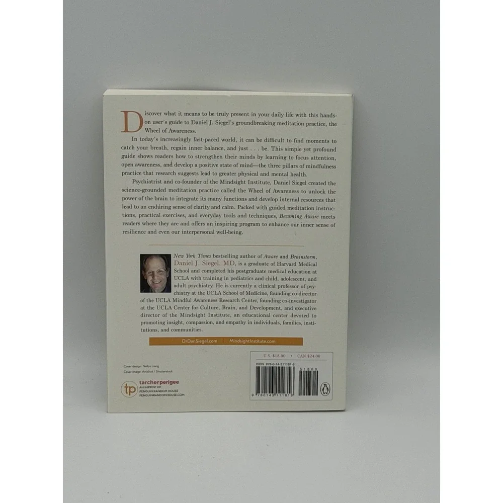 Becoming Aware: A 21-Day Mindfulness Program By Daniel J. Siegel Paprbk 2022-NEW